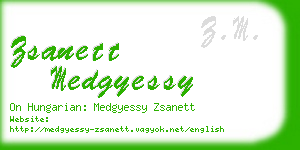 zsanett medgyessy business card